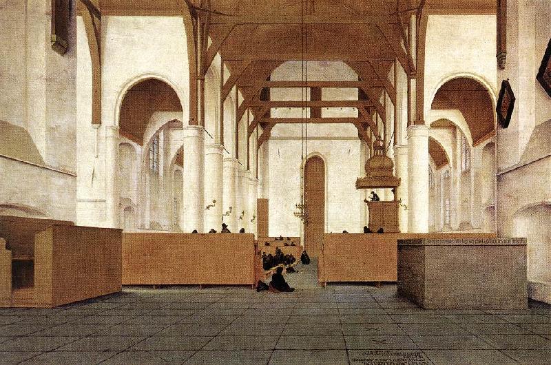 Pieter Jansz Saenredam Interior of the Church of St Odulphus, Assendelft Spain oil painting art